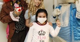 Alice visita crianças internadas no Sabará