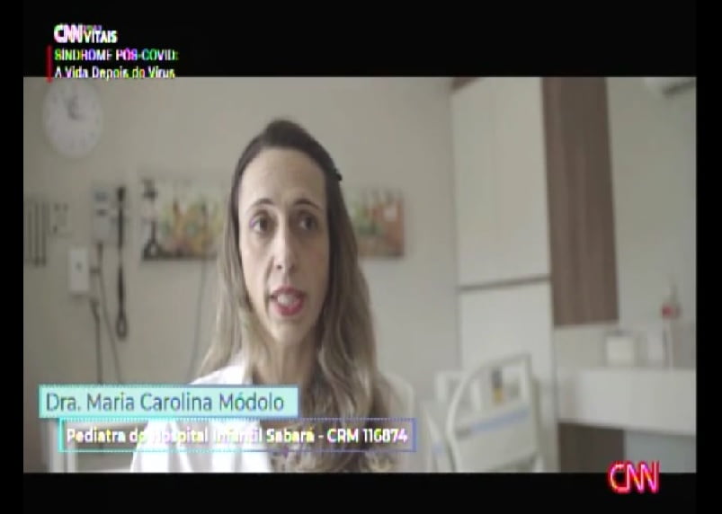 Especialista do Sabará Hospital Infantil participou do programa da CNN que abordou a vida pós-Covid Especialista do Sabará Hospital Infantil participou do programa da CNN que abordou a vida pós-Covid