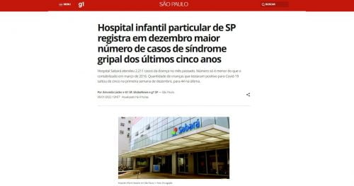 Índice de crianças com gripe aumenta em SP