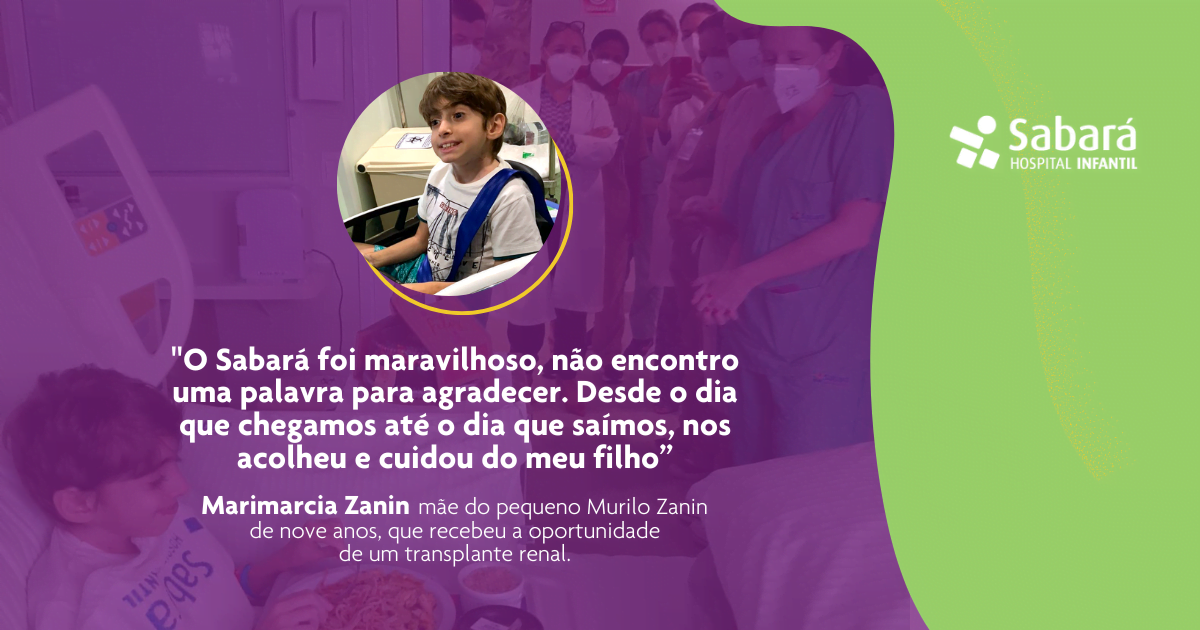 Dia Nacional de doação de órgãos – conheça a feliz história de Murilo que realizou o transplante de rim Dia Nacional de doação de órgãos – conheça a feliz história de Murilo que realizou o transplante de rim