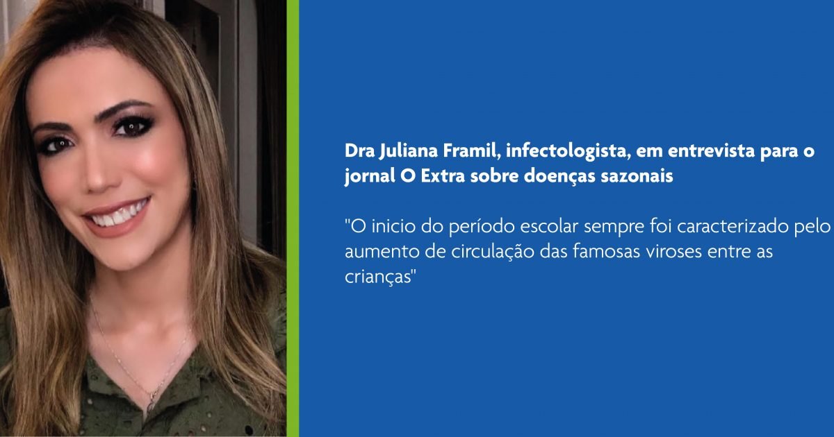 A infectologista do SCIH, Dra. Juliana Framil, falou sobre doenças sazonais A infectologista do SCIH, Dra. Juliana Framil, falou sobre doenças sazonais